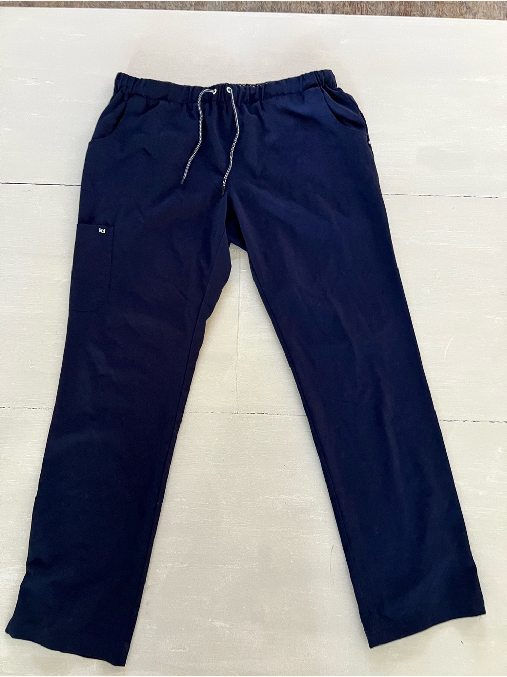 Koi Next Gen XL Tall Navy Scrub Pants Medical Nurse Workwear Drawstring
